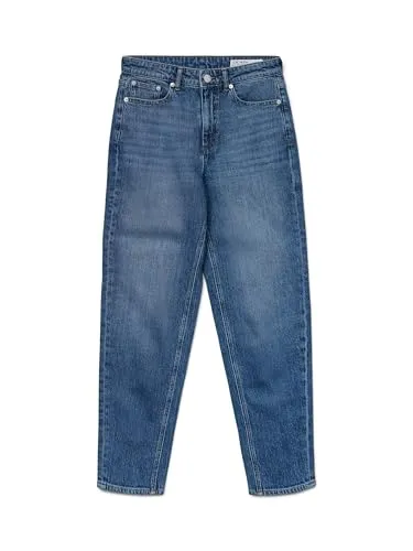 VERO MODA Female Mom Jeans VMTESSA - Hohe Taille für perfekten Sitz - Modische Mom Jeans mit hoher Taille, gefertigt aus 79% Baumwolle und 20% recycelter Baumwolle für nachhaltigen Komfort.
