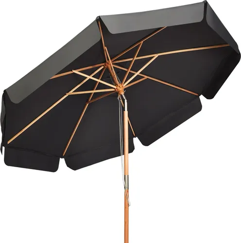 COSTWAY Ø300cm Kippbarer Sonnenschirm – Terrassenschirm mit Kurbel für Garten und Pool - Genießen Sie entspannten Schatten mit diesem hochwertigen Sonnenschirm aus robustem Polyestergewebe. Der neigbare Mechanismus sorgt für optimale Anpassung an die Sonne. Ideal für Garten und Pool, leicht zu öffnen und zu schließen.