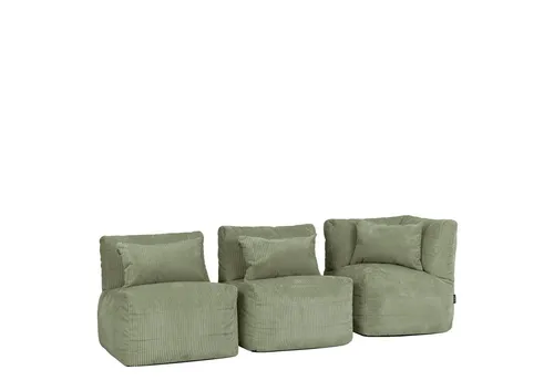 Icon Noa Modular Sofa für Erwachsene, Salbeigrün, Flauschiger Cordstoff, 3-Sitzer - Gestalte deinen Raum individuell mit diesem modularen Sofa. Die weiche Füllung sorgt für angenehmen Sitzkomfort, während du die Teile flexibel anordnen kannst. Ideal für Wohnzimmer, Schlafzimmer oder als zusätzliche Sitzgelegenheit.