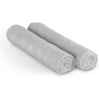 Bestlivings Microfaser Geschirrtuch 65 x 45 cm 4er Pack Hellgrau