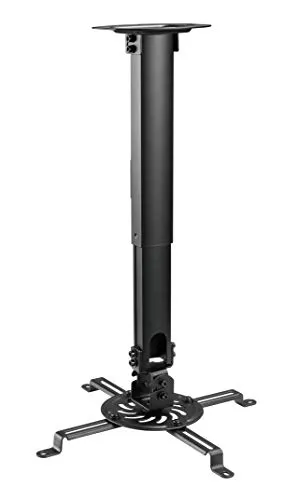 Superior Electronics SUPSTV013 - Universal-Deckenhalterung für Projektoren, ausziehbar 380-580 mm, kompatibel mit flachen und schrägen Decken, Tragfähigkeit 13,5 kg