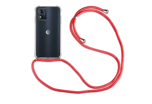 betterfon Handykette für Motorola Moto E13 Handyhülle mit Band & Kordel Bumper, Hände frei – mit Silikonhülle & Schnur für flexiblen Alltag