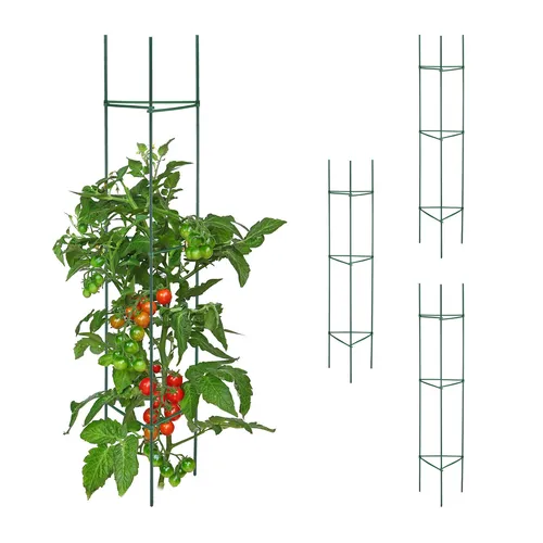 Rankhilfe Tomatenrankhilfe - Pflanzenhalter für stabile Unterstützung - Pflanzenbinder & -stützen, wiederverwendbar und ideal für Tomaten und Blumen, sorgt für stabilen Halt und Wachstum im Innen- und Außenbereich.