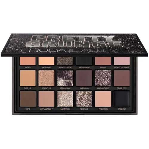 Produktbild Huda Beauty Lidschatten-Palette Pretty Grunge Eyeshadow, 18 Farben für kreative Looks