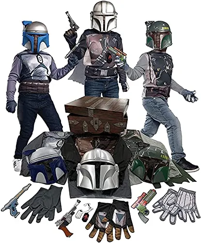Rubies Imagine by Star Wars Dress-Up Trunk Set - Kopfgeldjäger Kostümbox für Kinder – Größe: Small