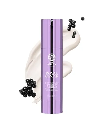 Natura Siberica Royal Caviar Crème de Nuit 50 ml - Nachtpflege mit luxuriösem Kaviar-Extrakt, regeneriert die Haut über Nacht und sorgt für ein strahlendes Aussehen am Morgen.