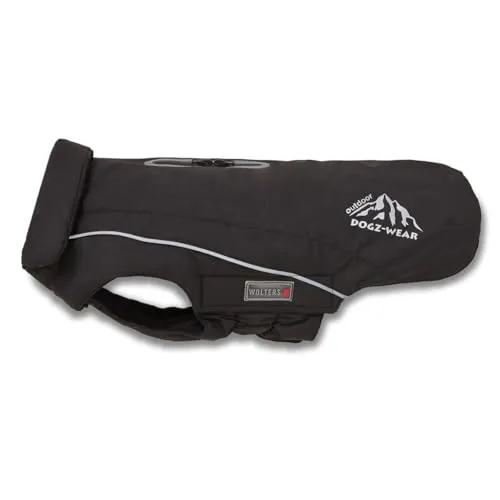 Wolters Skijacke Dogz Wear, schwarz, Größe 28 cm - Winterjacke für Hunde, wasserdicht und warm, ideal für winterliche Spaziergänge
