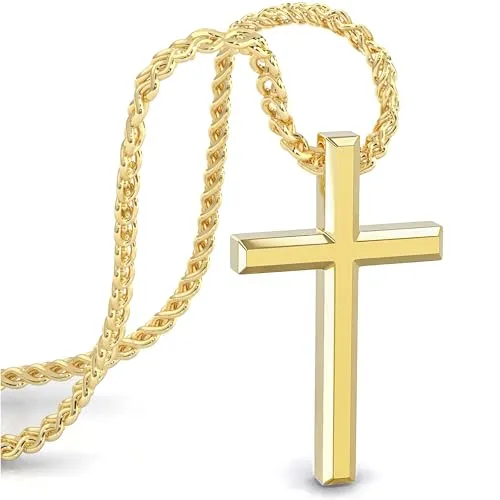 SERASAR Gold Kette Herren Kreuz von SERASAR
