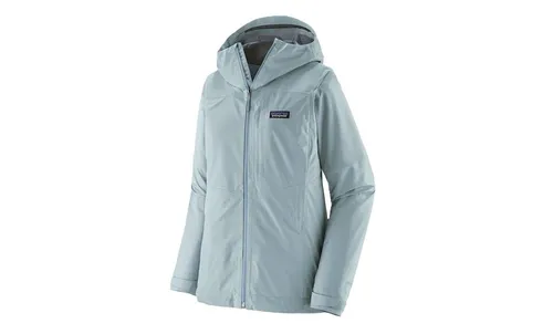 Patagonia Women Boulder Fork Rain Jacket Fleck Blue (M) - Funktionsjacken - Schlanke, wasserdichte Hardshelljacke mit H2No Performance Standard für optimalen Wetterschutz und Fair Trade zertifiziert.
