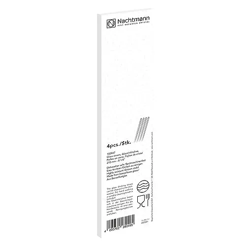 Spiegelau & Nachtmann, 4-teiliges Glastrinkhalm-Set, 21 cm, 102947