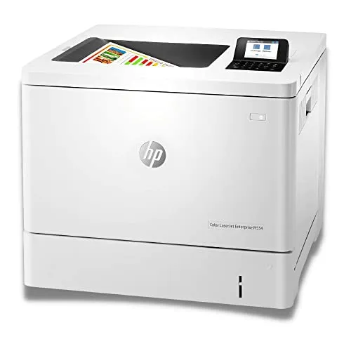 HP Inc. Color LaserJet Enterprise M554dn - Mehrfarbiger Laser Drucker - Drucker mit schneller Druckgeschwindigkeit und hoher Farbqualität, ideal für Unternehmen mit hohem Druckaufkommen.