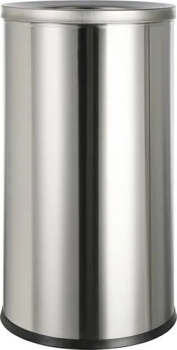 Elevar SP-SWB-001 Abfalleimer 50l Edelstahl & Aluminium - Mit 50 Litern Fassungsvermögen ist dieser Abfalleimer ideal für stark frequentierte Bereiche. Die robuste Kombination aus Edelstahl und satiniertem Aluminium sorgt für Langlebigkeit und eine moderne Optik.