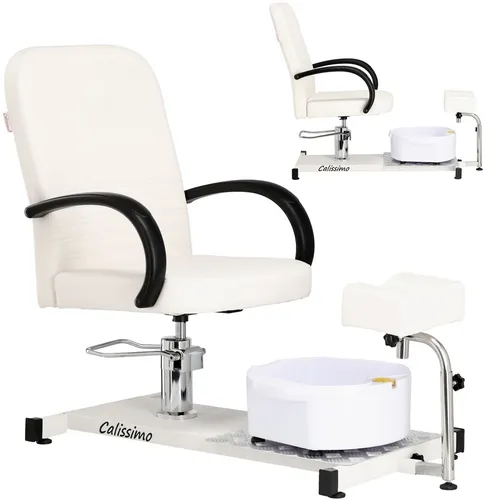 Kosmetischer Fußpflegestuhl mit Fußwaschbecken für den Spa-Salon