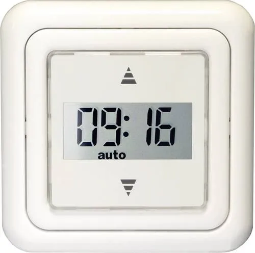 Kaiser Nienhaus Rollladentimer 320050 Tastor Mercato Unterputz - Steuerungen: Benutzerfreundlicher Rollladentimer mit einfacher Einstellung und aktivierbarer Zufallsfunktion für mehr Sicherheit.