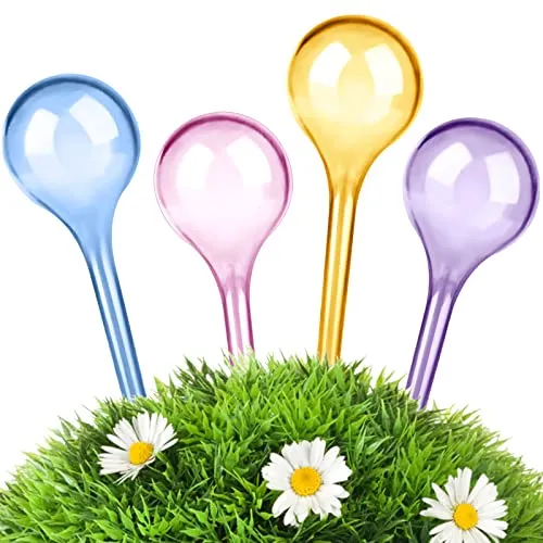 Stück Große Pflanzen Gießkugeln - 26.5x8cm Mehrfarbig Pflanzen Bewässerungskugeln Topfpflanzen Selbstbewässerung PVC Bewässerung-Kugeln Wasserspender für Pflanzen 4