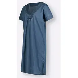 Witt Etuikleid Kleid Kurzarm blau 52