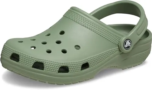 Crocs Classic Clog 41-42 EU Moss - Herren Clogs & Pantoletten, ultra leicht und bequem für den täglichen Gebrauch
