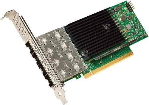 Intel Ethernet Network Adapter E810-XXVDA4 - Netzwerkkarten mit PCIe 4.0 x16 Low-Profile für blitzschnelle 10/25 Gigabit Verbindungen, ideal für leistungsstarke Netzwerkumgebungen.