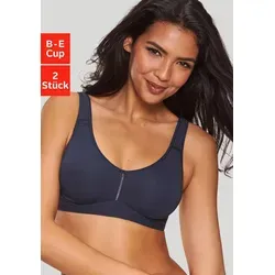 petite fleur T-Shirt-BH (Packung, 2 Stück) ohne Bügel aus Baumwolle – auch ideal für große Größen, bequemer BH