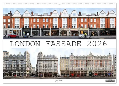 Jörg Rom | London Fassade 2026 (Wandkalender DIN A2) - Entdecken Sie London aus einer neuen Perspektive mit diesem eindrucksvollen Wandkalender. 14 Seiten voller faszinierender Architektur für Ihr Zuhause oder Büro.