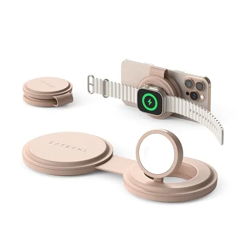 SATECHI OnTheGo 2-in-1 Qi2-Reiseladegerät
