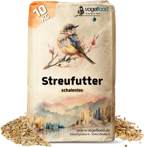 Produktbild Streufutter *SCHALENLOS* Vogelfutter für Wildvögel Winterstreu Ganzjahresfutter 10 kg
