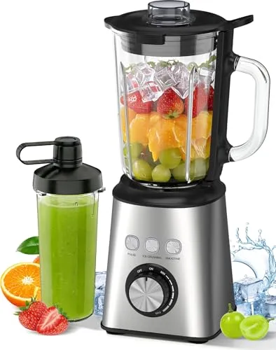 Hochgeschwindigkeits Mixer Smoothie Maker 1,5L mit To-Go-Becher