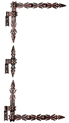 Winkelband Winkelbänder Türband Tor-Winkelband 600 + Kloben Kupfer Schmiedeeisen