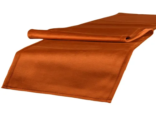 beties Tischläufer Samt&Sonders (1-tlg, 1 Stück Tischläufer), ca. 40x140 cm Samt Tischdekoration modern und edel rost-orange