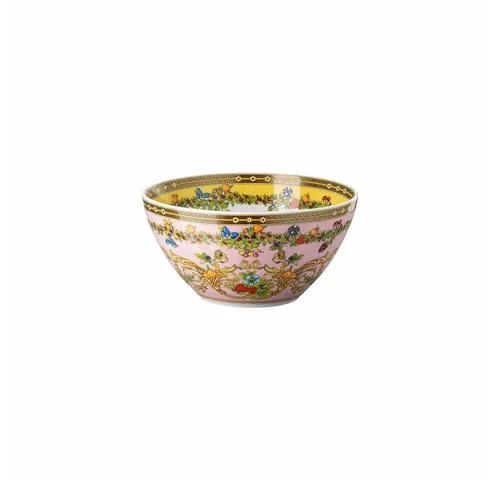 Rosenthal Versace Schüssel Le Jardin de Versace, 15 cm - Elegante Schüssel aus hochwertigem Porzellan mit fröhlichem Blumendekor und goldenen Details. Ideal für festliche Anlässe und als stilvolles Geschenk im attraktiven Karton.
