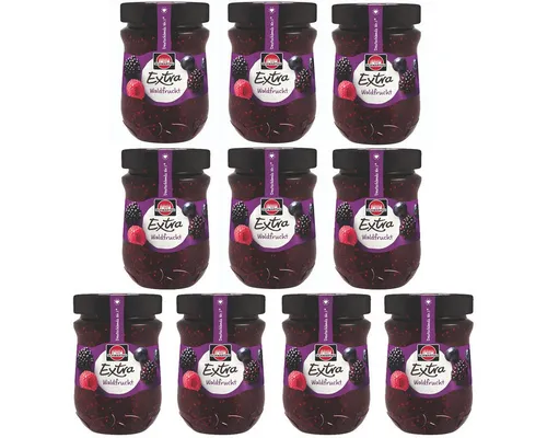 SCHWARTAU Fruchtaufstrich, Schwartau Extra Waldfrucht Frühstück Fruchtaufstrich 340g 10er Pack