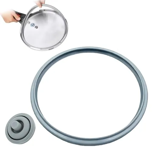 Dichtungsringe Schnellkochtopf für WMF Perfect Ersatzteile, 22cm Gummiringe Schnellkochtopf und Kochsignal Dichtung, Ersatzteile Dichtungsring, Passend für WMF Perfect und Silit Sicomatic 3l - 8,5l