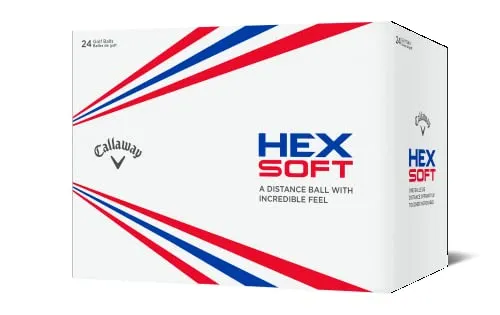 Callaway Golf Hex Soft Golfbälle, Weiß von Callaway