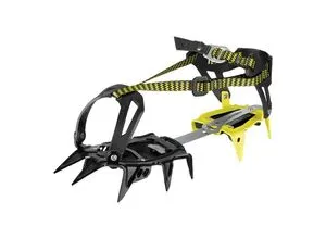 Salewa Alpinist Walk Steigeisen black/yellow - Robustes Strap-on-Steigeisen für technisches Eisklettern und Bergsteigen. Mit 3D-Rahmenkonstruktion aus Karbonstahl für optimalen Halt und ergonomisches Abrollen auf Eis und Schnee.