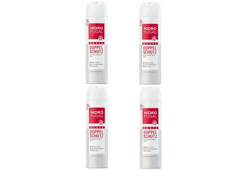 Hidrofugal Deo-Spray Forte Doppelschutz Anti-Transpirant 2-fach Schutz 4 x 150ml, Set, 4-tlg., mit 48H Trockenschutz