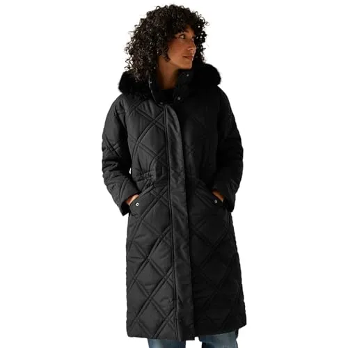 Regatta Damen Freyla Jacke – Wasserabweisend und Isoliert - Hochwertige, wasserabweisende Winterjacke mit isolierender Füllung. Praktische Taschen und abnehmbare Kapuze für zusätzlichen Komfort. Ideal für kalte Tage.