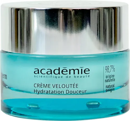 Académie Hydraderm Crème Veloutée 50 ml - Zartsamtige Gesichtscreme - Tagespflege für normale bis Mischhaut, bietet eine befeuchtende, samtige Textur für geschmeidige und sanfte Haut. Ideal für milde Klimabedingungen.