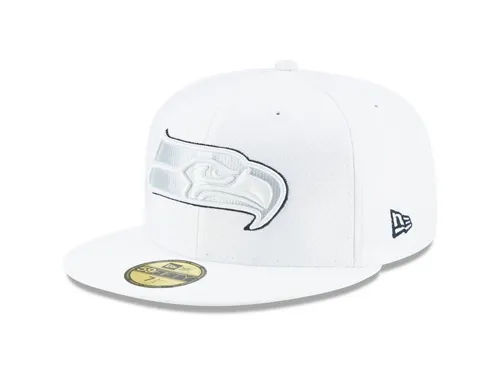 New Era Fitted Cap 59Fifty PLATINUM NFL Sideline in weiß von New Era