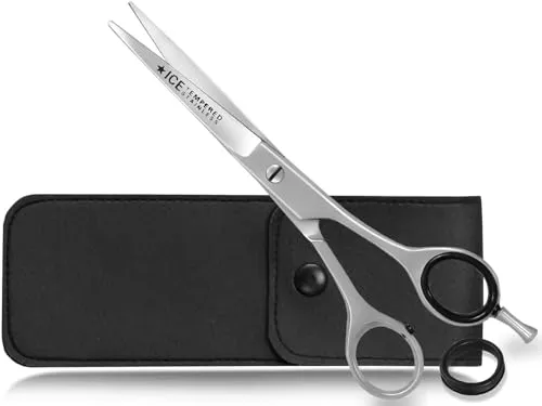 Premium Haarschere Friseurschere Professionell-Line Haarschneideschere Extra Scharf für einen perfekten Haarschnitt aus Hochwertigem Rostfreiem Edelstahl (6 Zoll / 15,24 cm, Haarschere Deluxe)