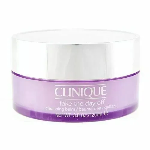 Clinique Take The Day Off Reinigungsbalsam - 3,8oz - Make-up-Entferner für alle Hauttypen, entfernt sanft Make-up und pflegt mit Aloe Vera, vegan und frei von Parabenen.