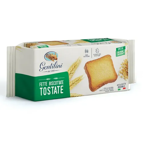 Gentilini Fette Biscottate Tostate geröstete Zwieback Kekse Brot 175g Biscuits