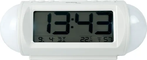 technoline Funkwecker WT 499 mit Stimmungslicht - Funkwecker mit Wake-Up Licht und Dimm-Sensor, der die Beleuchtung bei Dunkelheit automatisch anpasst. Ideal für sanftes Aufwachen und eine angenehme Atmosphäre.
