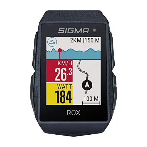 Sigma Fahrradcomputer ROX 11.1 Evo GPS - kabellos, mit Herz- und Trittfrequenzsensor, ideal für präzise Trainingsdaten und Navigation