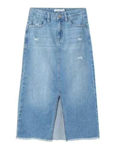 Name it kids Mädchen Nkfkat DNM Long Skirt 3724-Be Noos von NAME IT