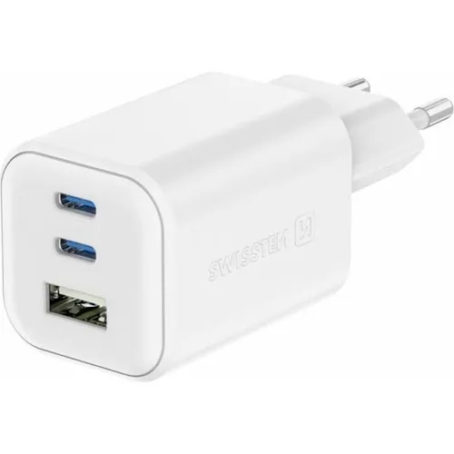 Swissten GaN Netzgerät 2x USB-C 65 W PD + 1x USB-A 18 W QC