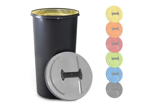 KUEFA BSC 60L Mülleimer - Robuster Müllsackständer - Müllsackständer für Gelben Sack, extra robust, UV- und witterungsbeständig, ideal für Innen und Außen mit 60L Fassungsvermögen.
