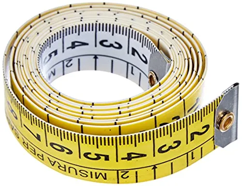 Metrica 22091 Bandmass für Schneider 1.5 m, 2-farbig, Gelb