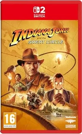 Indiana Jones und der Große Kreis - Nintendo Switch 2 - Action/Abenteuer - PEGI 16 - Schlüpfe in die Rolle des legendären Archäologen Indiana Jones in diesem spannenden First-Person-Adventure. Entdecke Geheimnisse und kämpfe gegen finstere Mächte im Jahr 1937. Ein unvergessliches Action-Erlebnis!