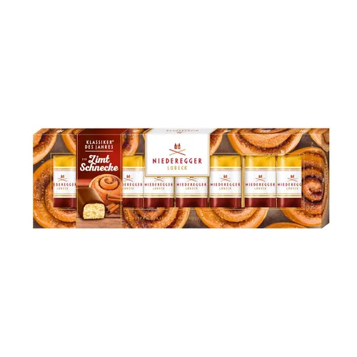 Marzipan Pralinen Typ Zimtschnecke in Vollmilchschokolade Packung 100g