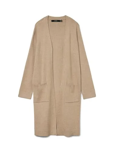 VERO MODA VMSABA Strickjacke für Damen - Elegante Langarm-Strickjacke aus nachhaltigem Viskose-Material, perfekt für stilvolle Looks in der Übergangszeit.